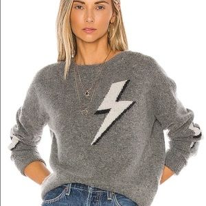 RAILS Gray Sweater w/ Lightning Bolt!